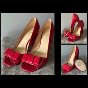 KATE SPADE Red Patent Leather Heels